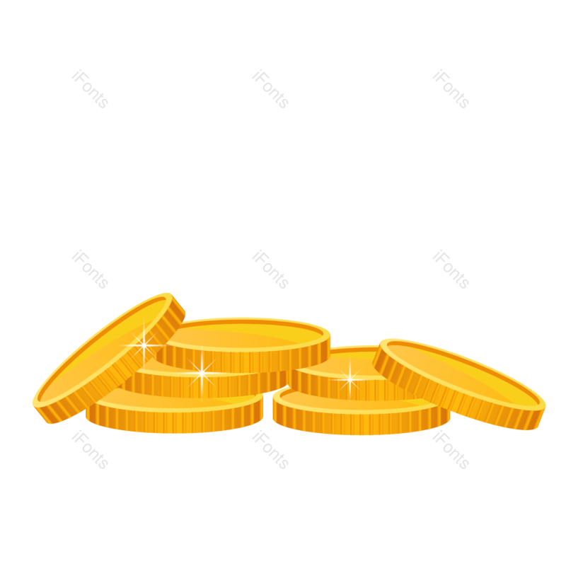 金币图片,宝藏元素,宝箱PNG,财富免抠素材